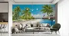 3D Tropic Seascape Wallpaper Wall Mural Removable Self-adhesive 1754
