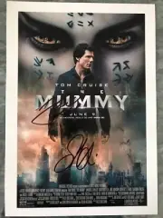 Tom Cruise Sofia Boutella Signed The Mummy Mini Poster With COA