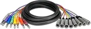 Hosa 1/4 Inch TRS to XLR3M Balanced Snake, 2 Meter