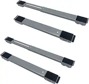 Universal Mobile Base Fridge Stand, Extendable Appliance Rollers Mobile Washing Machine Base for Adjustable Dryer, Washing Machine and Refrigerator (4pcs Fixed Wheels)