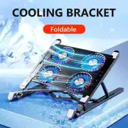 Laptop Cooler Base Stand Foldable Laptop Cooling Pad Adjustable Notebook Stand