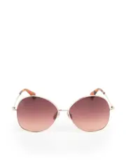 Gold & Brown Metal Gradient Sunglasses