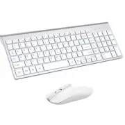 cimetech Wireless Keyboard and Mouse Combo, Compact Full Size Wireless Keyboa...