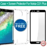 Case For Nokia C01 Plus Shockproof Heavy Duty Anti-Knock Bumper Clear Gel