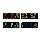 Digital Alarm Clock Temperature Date Week Display 4 Level Brightness Adjustment