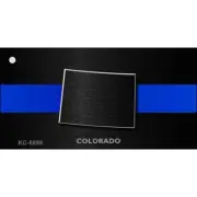 Colorado Thin Blue Line Novelty Metal Key Chain KC-8888