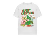 SpongeBob SquarePants Unisex Adult Decorating Christmas Tree T-Shirt (White) - UTTV16011