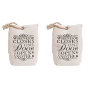2x LVD Doorstop Polyester Gods Door Stopper Holder Floor Home/Room Decor 20cm
