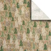 Jillson Roberts Christmas Printed Tissue Paper, Green/White/Multi 24 Piece