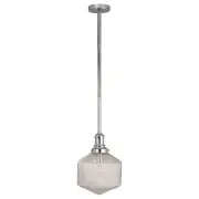 Jefferson Small Pendant, Clear Chrome
