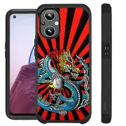 FUSION Case For OnePlus Nord N20 5G Hybrid Phone Cover BLUE DRAGON