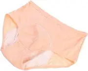 [ANDRESLAD] Women's Physiological Pants Menstrual Briefs for Ladies Briefs Menstruation Panties Menstruation Pants Menstrual Underpants Menstruation Underpants for Women Beige Nylon Fabric
