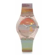SWATCH Watch TURNER'S SCARLET SUNSET SO28Z700 Pink NEW