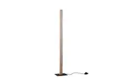 Tiberius LED Wooden Shade Metal Base Standing Floor Light Lamp Natural/Black