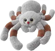 30/50cm Spider Plush Stuffed Toy,Gray Big Eyes Red Nose Pillow, Adorable Animals Huggable Toy