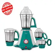 Preethi Aries Steel 4-Jar Mixer Grinder, 750 Watt, Green,
