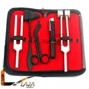 Tactical Black 5 pcs Taylor Hammer Penlight Scissor & Tuning Fork C128, C512 New