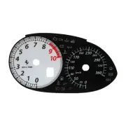 Gauge Face Overlay for Ferrari 599, 612, Enzo Instrument Clusters 360KM/H White