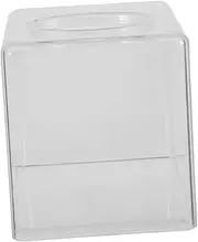 WESIEVYA Box Clear Acrylic Tissue Dispenser Saving Holder for Facial Tissues Napkins Easy to Clean Transparent Design for Bathroom Kitchen Office Vanity and Bedroom
