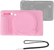 SX740 Silicone Camera Case Rubber Cover for Canon PowerShot SX740 SX730 HS Cameras Accessories Body Skin with Hand Neck Strap Lanyard