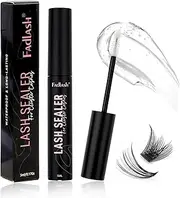Lash Sealant for Eyelash Extensions Lash Overnight Sealer Long-Lasting Retention Lash Seal for Cluster Lashes Eyelash Sealer Coating (Clear, 5ml)