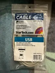 4 StarTech Cables Computer CABLE USB 6 ft. Fully Rated USB Cable A-A, Beige!!