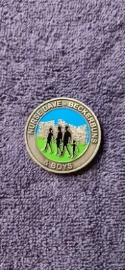 Nurse Dave And Beckerbuns Personal Geocoin Pewter Finish 2004