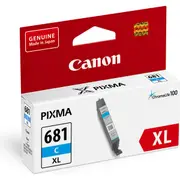 Canon Ink Cartridge CLI681XLC Cyan XL each