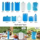 6x Ice Freezer Blocks for Food Drink Cooling Ice Brick Pack for Home Travel