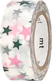 MT Japanese Washi Masking Tape, Kids Mini Roll Stars (MT01KID006)