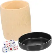 TOBBOMEY 2 Pack Dice Cups Dice Game Set for Home Party Ktv Bar Entertainment Shaking Design