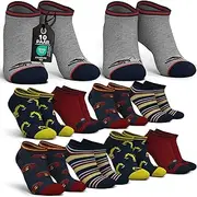 [MEDOLY] Children's Trainer Socks (10 Pairs) with 72% Cotton, for Girls and Boys - Children's Socks