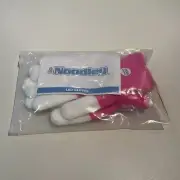 The Noodley Pink Light Up LED Gloves for Kids Batteries Included Small