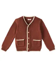 [Rylee + Cru] Rylee + Cru Wynn cotton-blend cardigan Y 2/3 brown