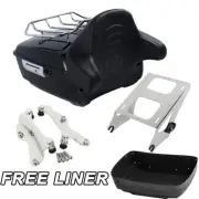 King Pack Trunk Mount Rack Docking Kit Pad For Harley Tour Pak Touring 2014-2024