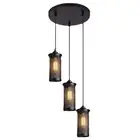 3heads Vintage Industrial Retro Loft Cluster Ceiling Lamp Shade Pendant Light