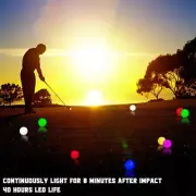 LED Golf Balls For Night Glow In The Dark Golf Ball Super Bright Six Color For Y