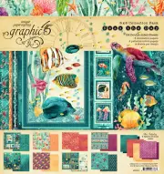 Graphic45 SEAS THE DAY 8x8 COLLECTION PACK scrapbook 24 DBL-SIDED CARDSTOCKS