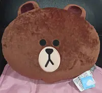 在飛比找買動漫優惠-熊大 臉型 抱枕 靠枕 12吋 正版LINE FRIENDS