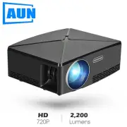 AUN MINI Projector C80 UP, 1280x720 Resolution, Android WIFI Proyector, LED Port
