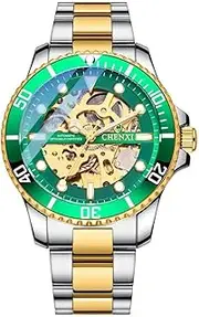 [DAXIAOYU] Men's Watch Hollow Automatic Mechanical Watch Watch Men Steel Band Business Fashion Wristwatches