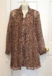 NWT 2 pc. leopard Prom/party Special Occasion Dress & Coat 5/6