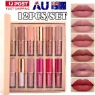 12PCS/Set Matte Liquid Lipstick Long Lasting Lip Gloss Beauty Glazed Lip Makeup