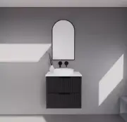 600-1500*450*550mm Bali Matt Black MR Melamined Board Panel Wall Hung Vanity
