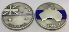 Thin Blue Line Coin #2, Australian Flag, Police, Law Enforcement, TBL, 42mm