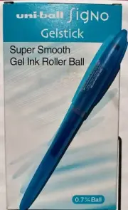 Uni-ball Signo UM-170 Gelstick Rollerball Pen Light Blue Box Of 12