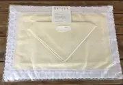 Vintage NEW Placemat/Napkins Set Cream Ecru Lace Border Matouk NOS 8pcs