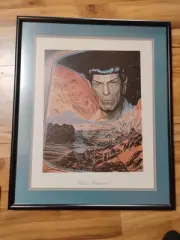 Vulcan Reflections Signed By Artist And Leonard Nimoy, Proffesionally Framed.
