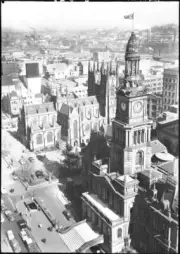 NSW Sydney Town Hall St Andrew's Anglican Cathedral George Stree - Old Photo