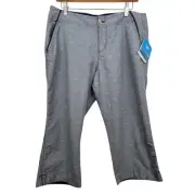 Columbia Women's Anchor Pattern Performance Fishing Gear Capri Pants Size 12